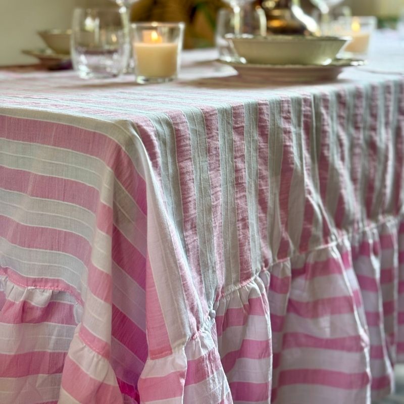 Mantel Fiyi / Rayas Rosas