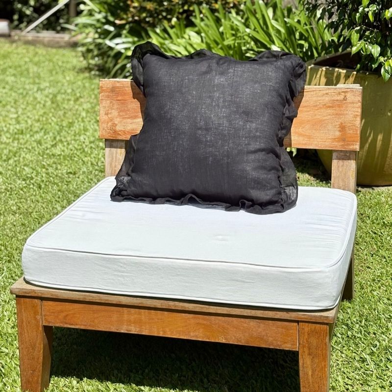 Funda de Almohadón Amber / Negro