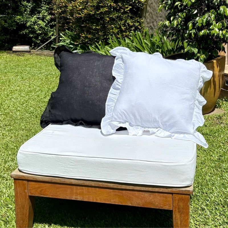 Funda de Almohadón Amber / Blanco