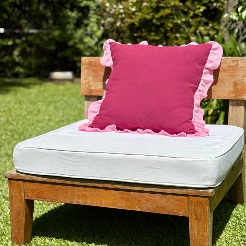 Funda de Almohadón Amber / Morado y Rosa