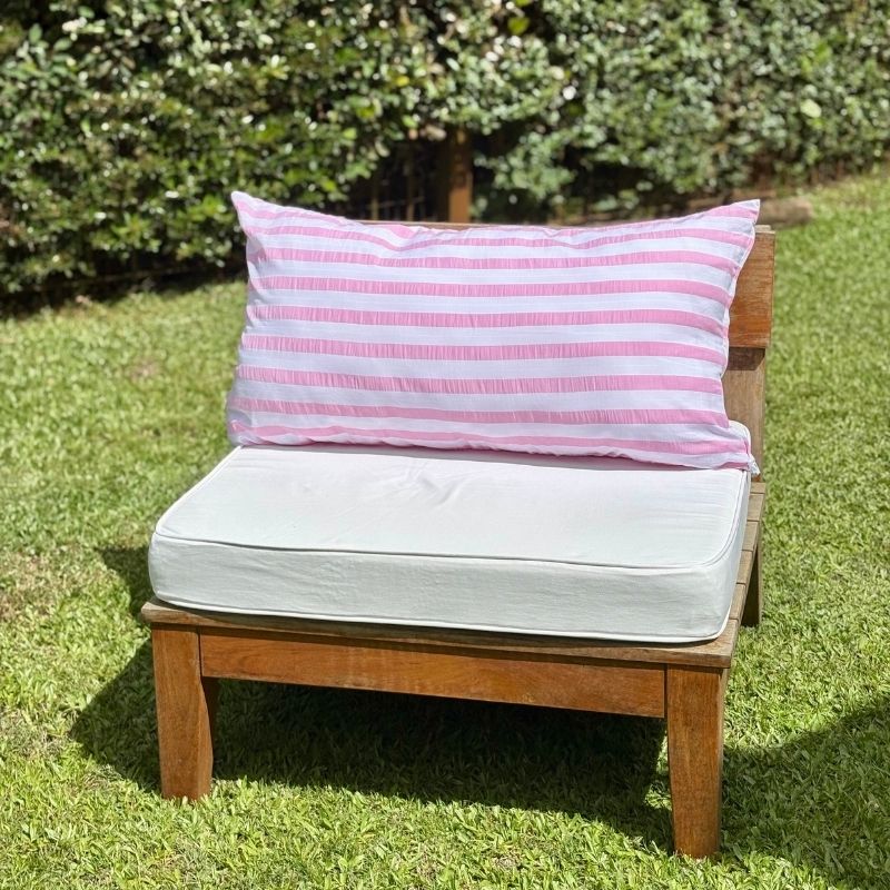 Funda de Almohadón Pascual / Rayas Rosa