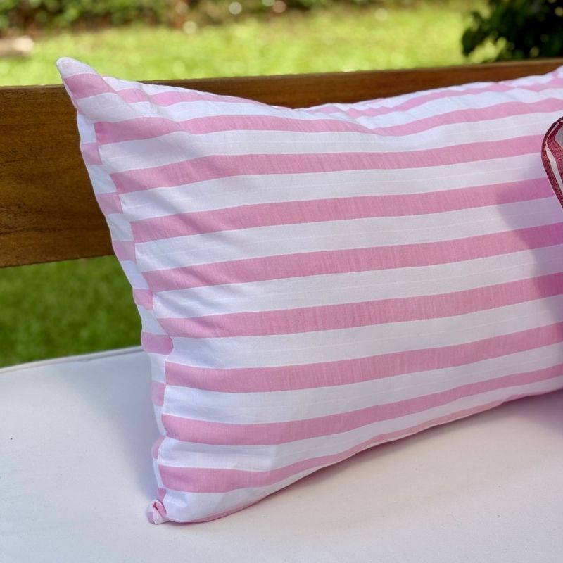Funda de Almohadón Pascual / Rayas Rosa