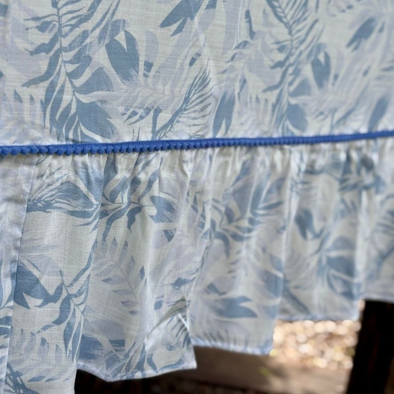 Mantel Santorini / Estampado Celeste