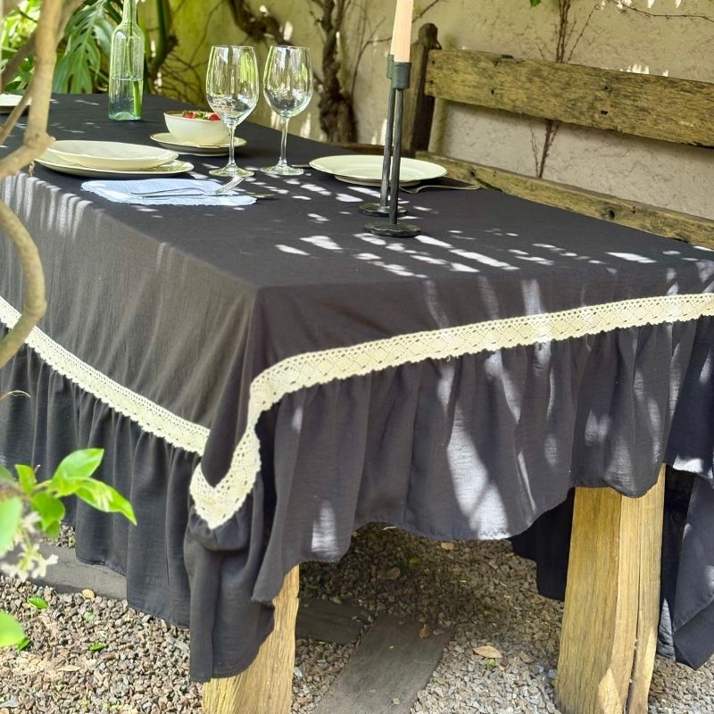 Mantel Maui / Lino Negro